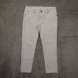 Kut from the Kloth Jeans Catherine Boyfriend – Women's Size 10 White Denim